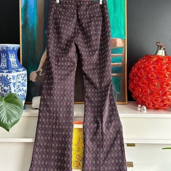 Zara flared Patterned Pants - Picture 15 of 15